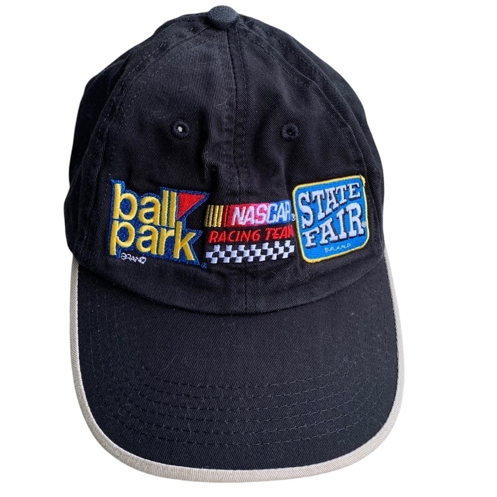 Vintage Ball Park NASCAR State Fair Embroidered Cap Hat K-Products Made in USA